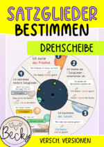Drehscheibe zum Bestimmen von Satzgliedern