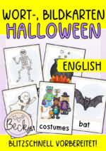 Halloween Flashcards (Picture and Word Cards)