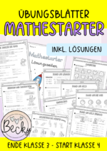 Mathestarter Start Klasse 4 (Grundwissen Mathe Arbeitsblätter, Klasse 3)