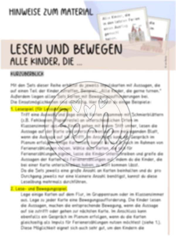 Bewegung und Lesen: Alle Kinder, die ... (Herbst) – Bild 2
