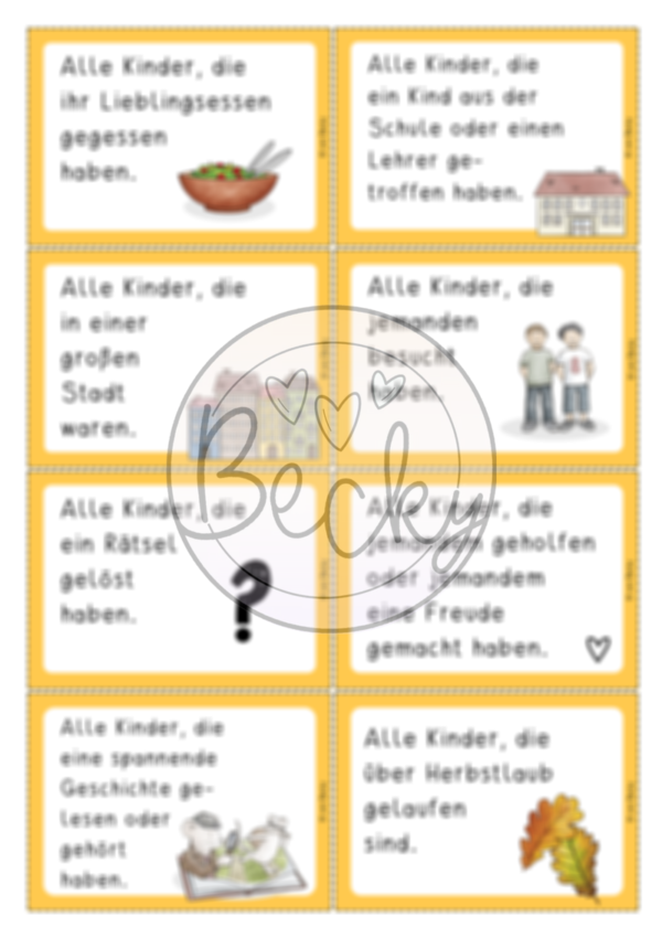 Bewegung und Lesen: Alle Kinder, die ... (Herbst) – Bild 4