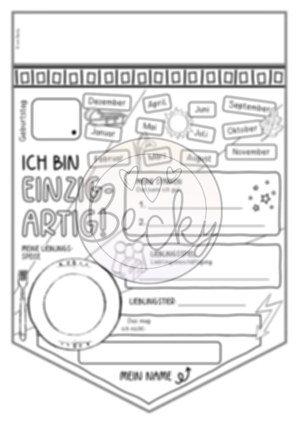 Steckbrief (Wimpelkette) – Bild 2
