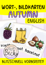 Wort-, Bildkarten Herbst (Autumn Flashcards)