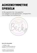 Achsensymmetrie - 44 Übungskarten zum Spiegeln – Bild 2