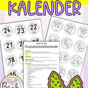 Adventskalender (Nummerierung, Zahlen)