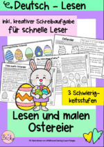Leserätsel Ostern (Lesen und malen, Logical, Lesestrategien)