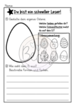 Leserätsel Ostern (Lesen und malen, Logical, Lesestrategien) – Bild 3