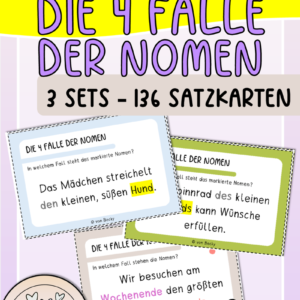 Die 4 Fälle der Nomen I Übungskarten