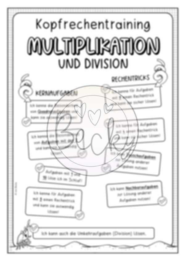 Einstieg Mathe Klasse 4 (Multiplikation und Division) – Bild 3