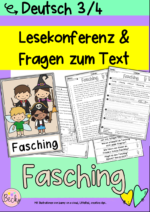 Lesekonferenz Fasching (Fastnacht, Fasnacht, Karneval)