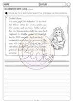 Neue Zeilen - Abschreibtext (Klasse 3) – Bild 2