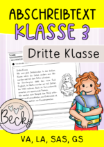 Neue Zeilen - Abschreibtext (Klasse 3)
