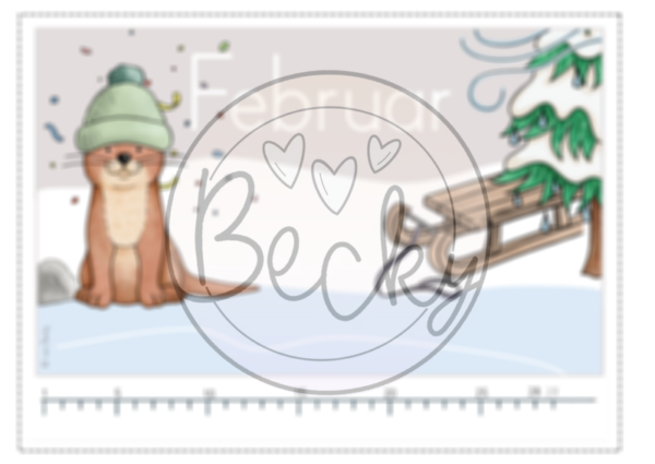 Geburtstagskalender Otter – Bild 3