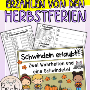 Ferienschwindeleien (Erzählen von den Herbstferien)