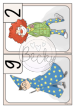 Rechenspaziergang Fasching (Subtraktion bis 10) – Bild 4