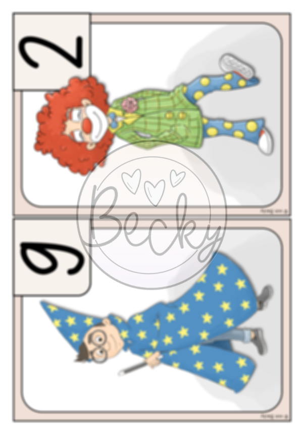Rechenspaziergang Fasching (Subtraktion bis 10) – Bild 4