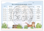 Stundenplan Otter (Vorlage zum Ausfüllen am PC) – Bild 2
