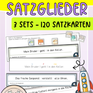 Satzglieder Legeübung