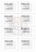 Schriftliche Multiplikation (18 Rechenkarten, bewegtes Rechnen) – Bild 3
