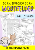 Wortfeld gehen, sagen, sehen (Kopiervorlagen)