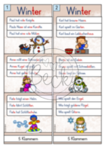 Lesestreifen Winter (Klammerkarten - Klasse 1 und 2) – Bild 4