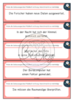 Satzglieder: Prädikat bestimmen (70 Satzkarten) – Bild 4