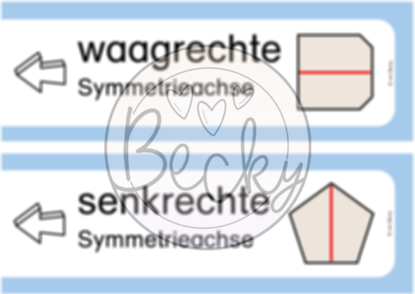 Symmetrie (Lege- und Tafelmaterial - Achsensymmetrie) – Bild 4