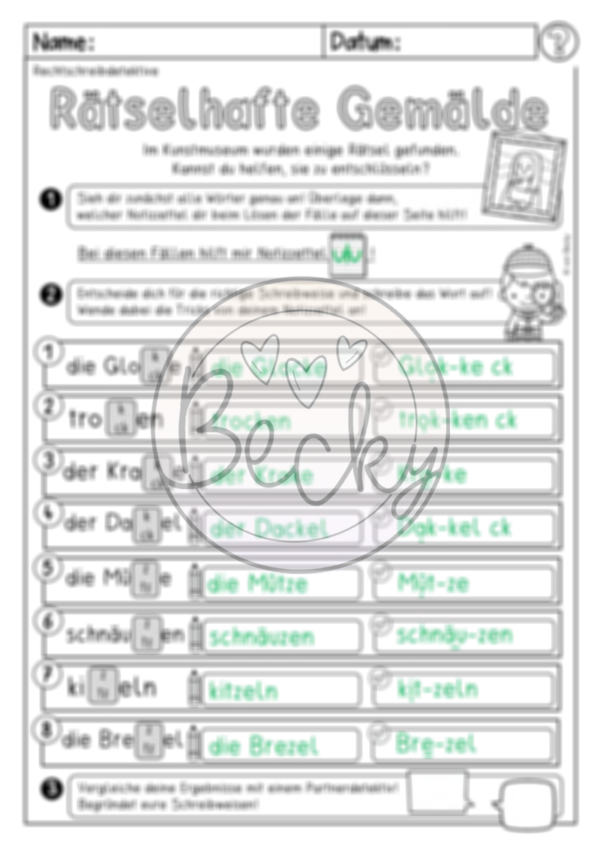 Rechtschreibdetektive Wortebene – Bild 5