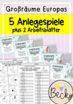 5 Anlegespiele Europa (Großräume und Hauptstädte)