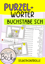 Purzelwörter Buchstabenkombination sch (1. Klasse)