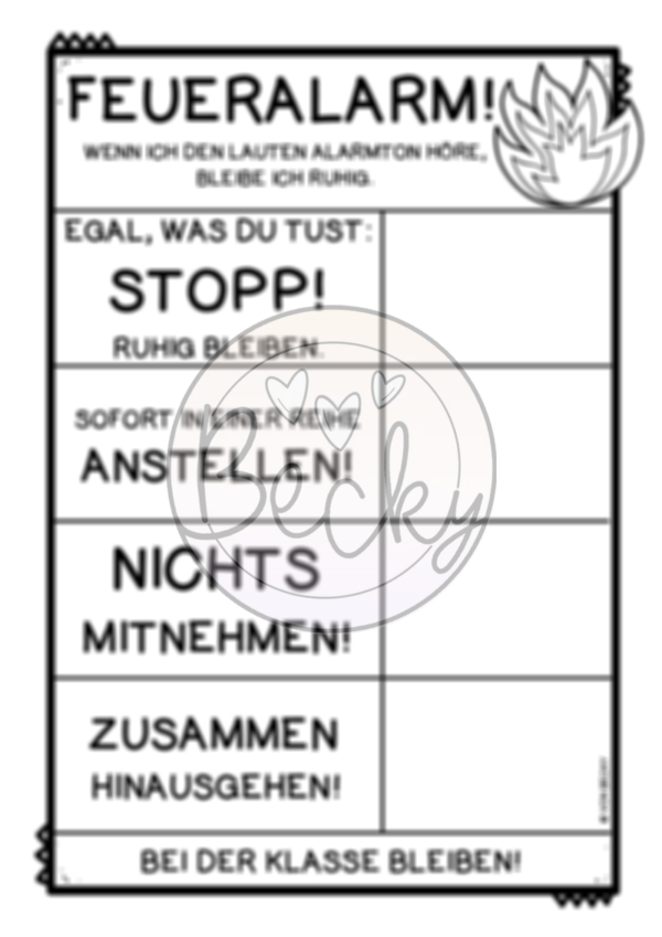 Verhalten bei Feueralarm (FEUER) – Bild 3