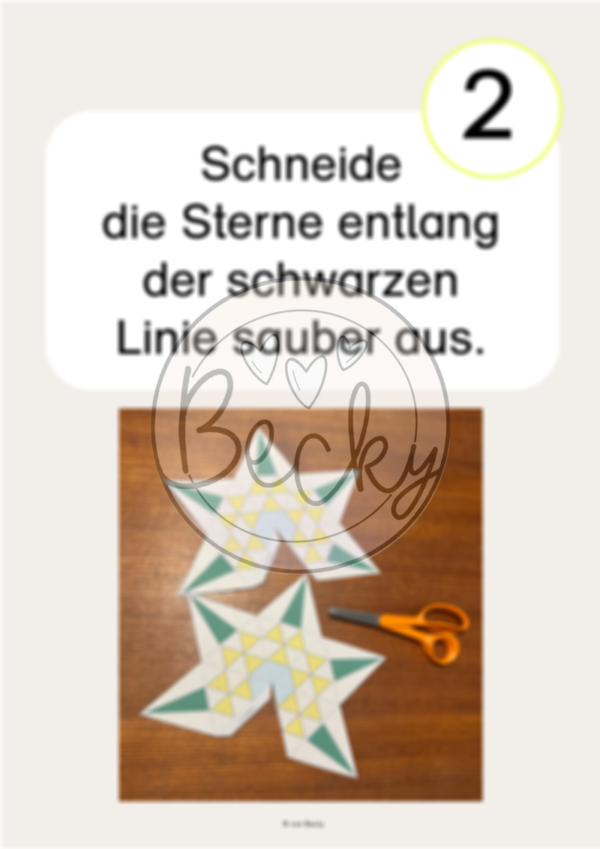 Faltsterne basteln (Vorlagen und Anleitung) – Bild 3