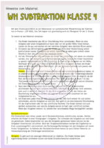 Einstieg Mathe Klasse 4 (Subtraktion, schriftliche Subtraktion) – Bild 2