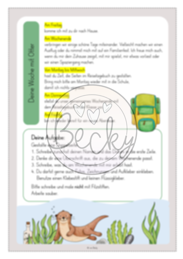 Wochenendtagebuch (Reisetagebuch Otter) – Bild 5