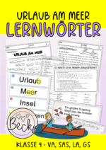 Lernwörter Set 1: Urlaub am Meer (Klasse 4, VA)