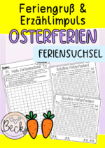 Feriensuchsel Osterferien (Feriengruß, Erzählen von den Ferien)
