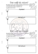 Übungsheft Wörterbuch (Nachschlagen, Alphabet) – Bild 3