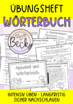 Übungsheft Wörterbuch (Nachschlagen, Alphabet)