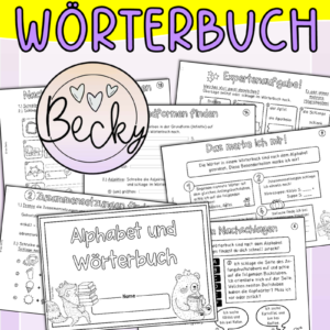 Übungsheft Wörterbuch (Nachschlagen, Alphabet)