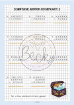 Übungskarten schriftliche Addition (ZR Million) – Bild 3