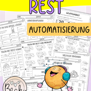 Teilen mit Rest Intensivtraining Klasse 3 (Automatisierung)