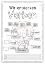 Verben entdecken (Kopiervorlagen Klasse 1 und 2) – Bild 2
