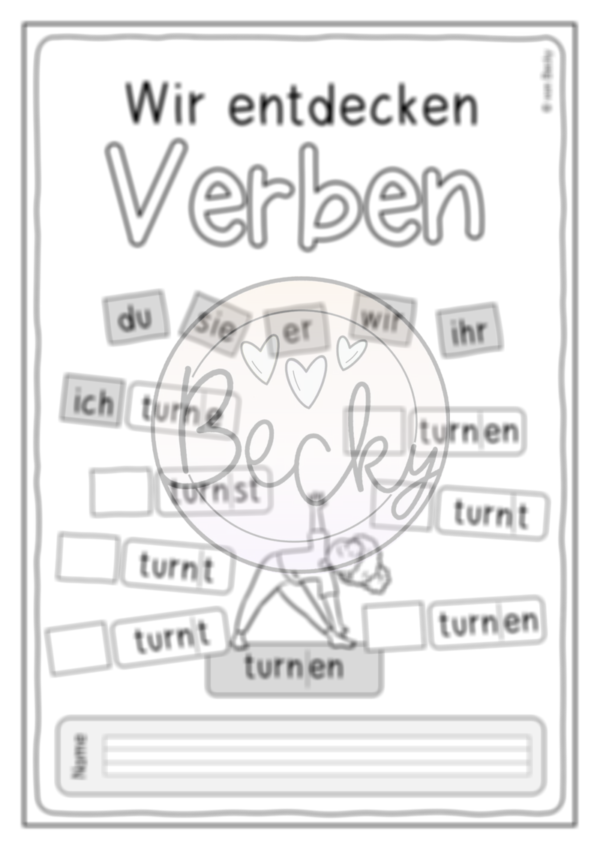 Verben entdecken (Kopiervorlagen Klasse 1 und 2) – Bild 2