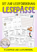 Lesepass (Set mit 14 Lesepässen und Zubehör zur Leseförderung)