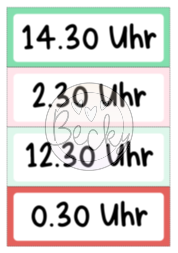 Lesespaziergang Uhrzeit – Bild 5