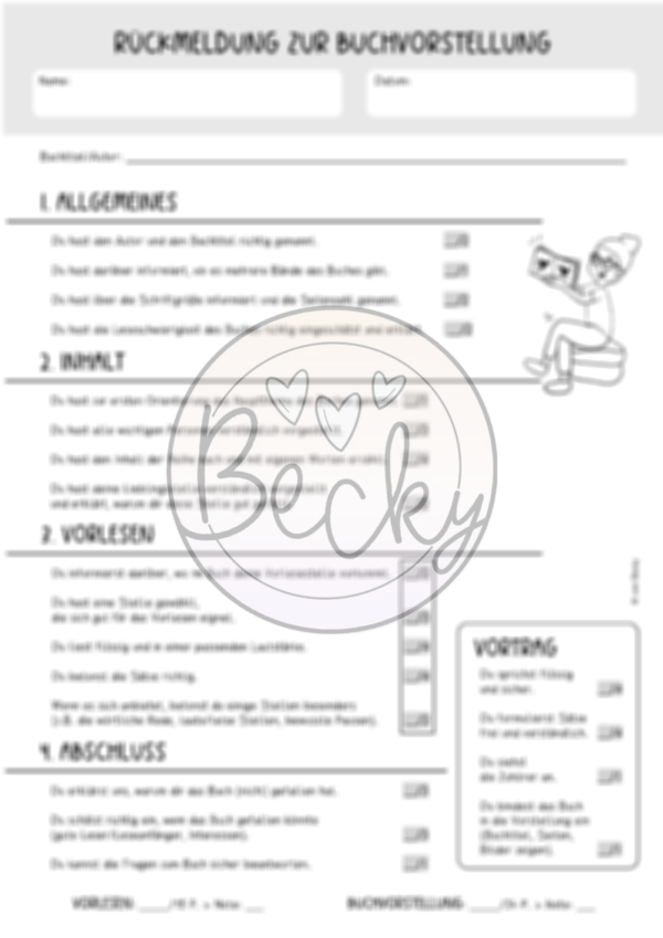 Buchvorstellung und freie Lesezeit (Organisationspaket) – Bild 4
