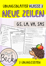 Neue Zeilen in Klasse 3 (VA, SAS, LA, GS)