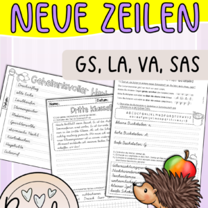 Neue Zeilen in Klasse 3 (VA, SAS, LA, GS)