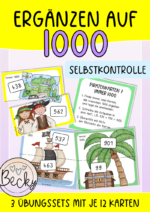 Ergänzen auf 1000 (3 Sets mit Legekarten)