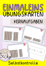 Einmaleins Kernaufgaben (Übungskarten)